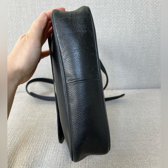 Vintage MCM Leather Crossbody Messenger Shoulder Sling Bag Purse Black Studded - Picture 9 of 16